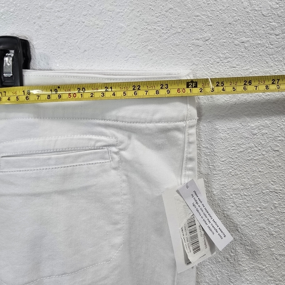 Westbound Womens High Rise Skinni White Summer Cropped Pants Size 24W - Picture 7 of 16